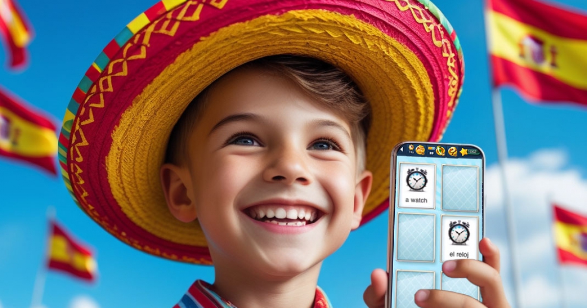MemoLingo Spanish vocabulary matching game ready to download