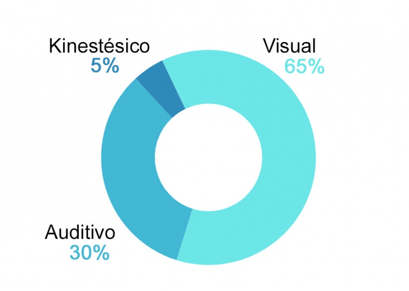 Canales de aprendizaje VAK en Memolingo - visual, auditivo y kinestésico